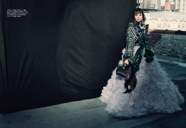 Harper's Bazaar Luma Grothe cover story editorial fashion Francesco Vincenti fotografo milano